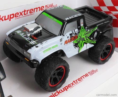 Re-El Toys - Extreme X-Team Pick-Up Bigfoot Monster 4X4 Truck 2019 White Green Black