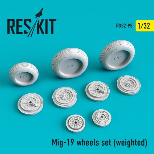 Reskit - MiG-19 wheels set (weighted) (1/32)