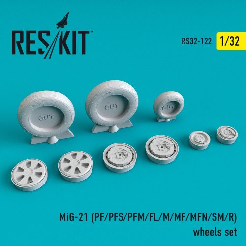 Reskit - MiG-21 (PF, PFS, PFM, FL, M, MF, MFN, SM, R) wheels set (1/32)