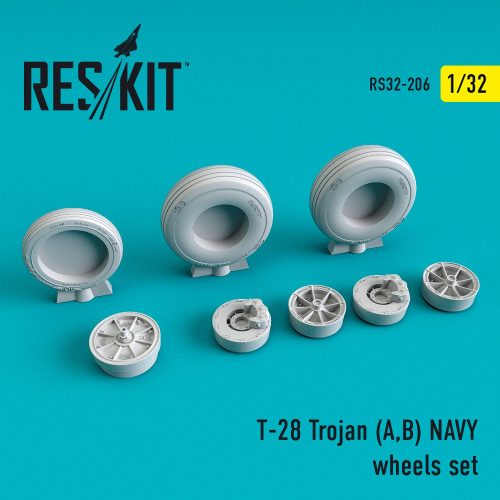 Reskit - T-28 (A,B) "Trojan" NAVY wheels set (1/32)