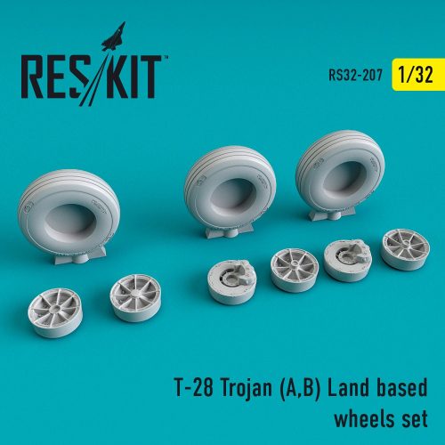 Reskit - T-28 (A,B) "Trojan" Land based wheels set (1/32)