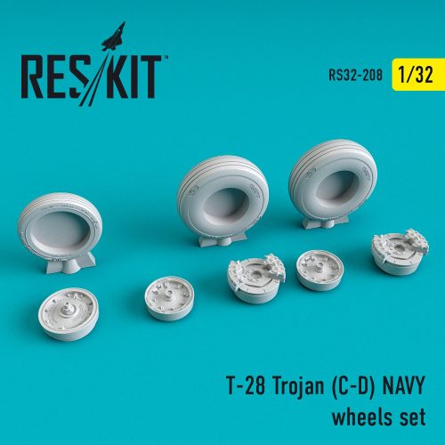 Reskit - T-28 (C,D) "Trojan" NAVY wheels set (1/32)