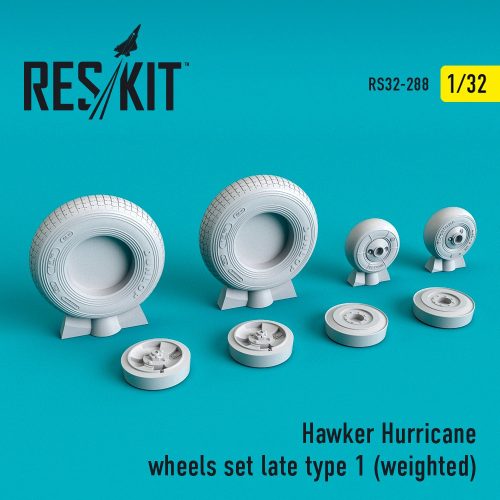 Reskit - Hawker Hurricane wheels set (late type 1) (weighted) (1/32)