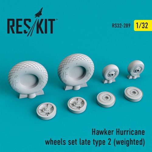 Reskit - Hawker Hurricane wheels set (late type 2) (weighted) (1/32)