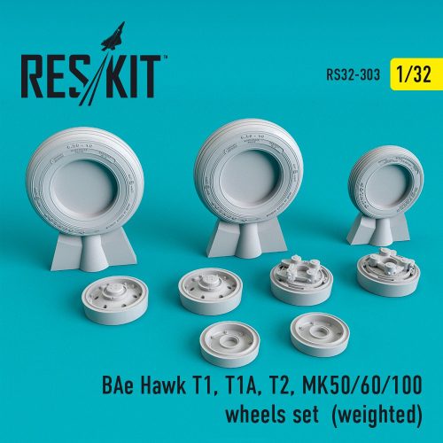 Reskit - BAe Hawk T1, T1A, T2, MK50/60/100 wheels set  (weighted) (1/32)