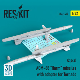 Reskit - AGM-88 "Harm" missiles with adapter for Tornado (2 pcs) (1/32)