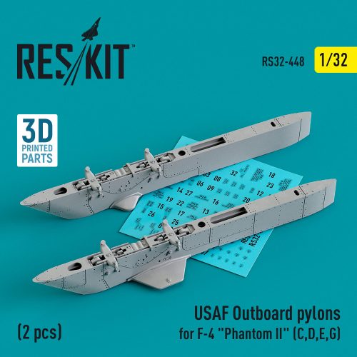 Reskit - USAF Outboard pylons for F-4 "Phantom II" (C,D,E,G) (2 pcs) (3D Printed) (1/32)