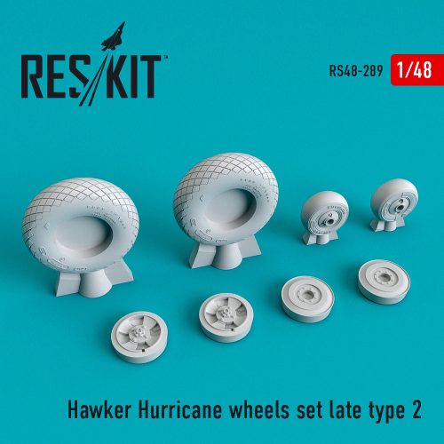 Reskit - Hawker Hurricane wheels set late type 2 (weighted) (1/48)