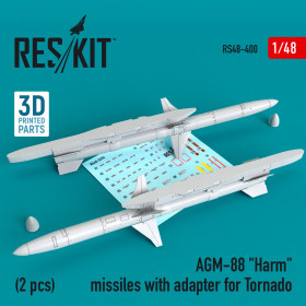 Reskit - AGM-88 "Harm" missiles with adapter for Tornado (2 pcs) (1/48)