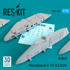 Reskit - Pivot pylons for F-111 (A,C,D,E,F) (4 pcs) (1/72)