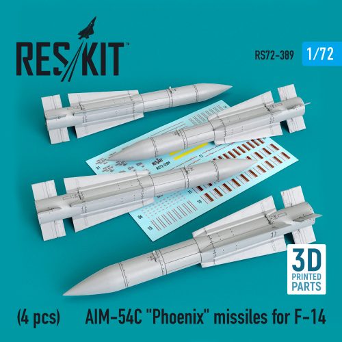 Reskit - AIM-54C "Phoenix" missiles for F-14 (4pcs) (1/72)