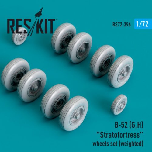 Reskit - B-52 (G,H) "Stratofortress" wheels set (weighted) (Resin & 3D Printed) (1/72)