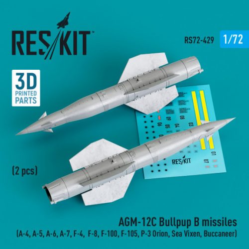 Reskit - AGM-12C Bullpup B missiles (2 pcs) (A-4, A-5, A-6, A-7, F-4, F-8, F-100, F-105, P-3 Orion, Sea Vixen