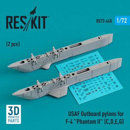 Reskit - USAF Outboard pylons for F-4 "Phantom II" (C,D,E,G) (2 pcs) (3D Printed) (1/72)