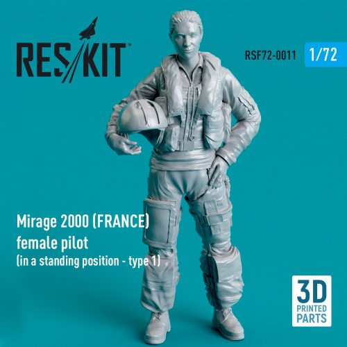 Reskit - Mirage 2000 (FRANCE) female pilot (in a standing position - type 1) (3D Printed) (1/72)