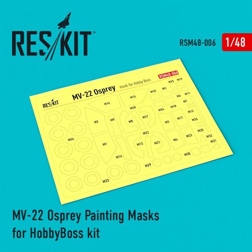 Reskit - MV-22 "Osprey" Pre-cut painting masks for HobbyBoss kit (1/48)