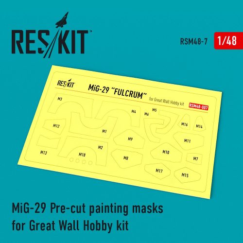 Reskit - MiG-29 Pre-cut painting masks for GWH kit (1/48)