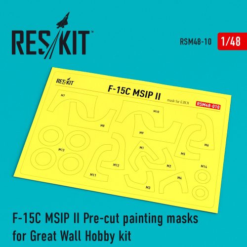 Reskit - F-15 MSIP ll Pre-cut painting masks for GWH L4817 kit (1/48)