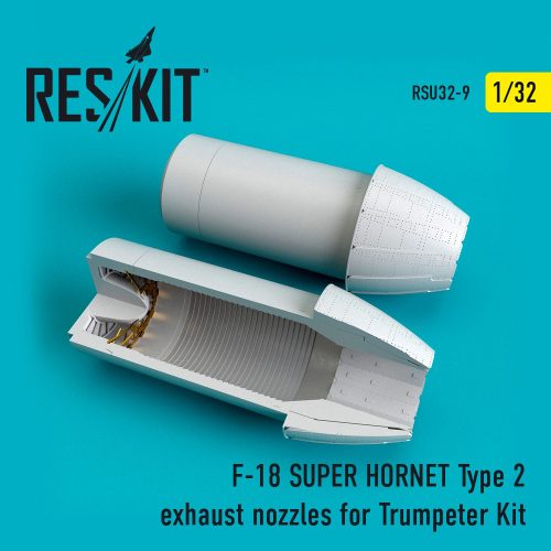 Reskit - F/A-18 "Super Hornet"/EA-18G "Growler" type 2 exhaust nozzles for Trumpeter kit (1/32)