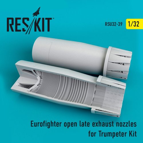 Reskit - Eurofighter open (late type) exhaust nozzles for Trumpeter kit (1/32)