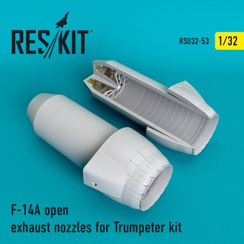 Reskit - F-14A "Tomcat" open exhaust nozzles for Trumpeter kit (1/32)