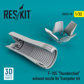 Reskit - F-105 "Thunderchief" exhaust nozzle for Trumpeter kit (1/32)