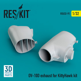 Reskit - OV-10D "Bronco" exhaust for KittyHawk kit (3D Printed) (1/32)