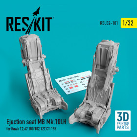 Reskit - Ejection seat MB Mk.10LH for Hawk T.2,67,100/102,127,CT-155 (3D Printed) (1/32)