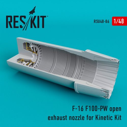 Reskit - F-16 "Fighting Falcon" (F100-PW) open exhaust nozzle for Kinetic kit (1/48)