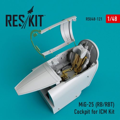 Reskit - MiG-25 (RB,RBT) Cockpit for ICM kit (1/48)