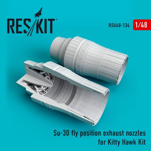 Reskit - Su-30 fly positionexhaust nozzles for KittyHawk kit (1/48)