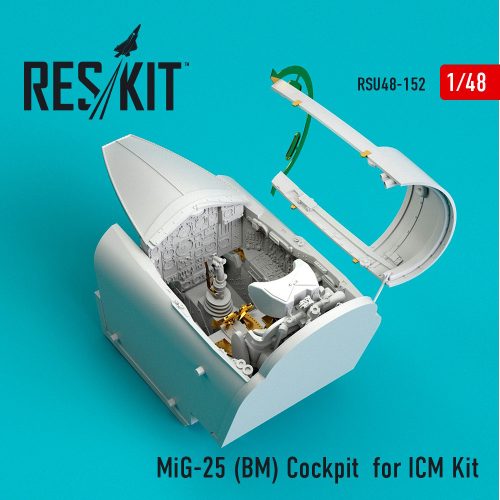 Reskit - MiG-25 (BM) Cockpit for ICM kit (1/48)