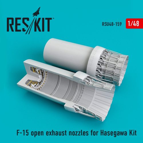 Reskit - F-15 open exhaust nozzles for Hasegawa kit (1/48)