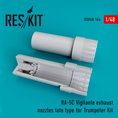 Reskit - RA-5C "Vigilante" exhaust nozzles late type for Trumpeter kit (1/48)