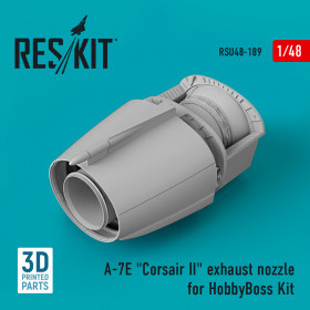 Reskit - A-7E "Corsair II" exhaust nozzle for HobbyBoss Kit (3D Printed) (1/48)