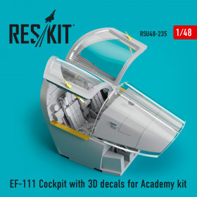 Reskit - EF-111 Cockpit with 3D decals for Academy kit (1/48)