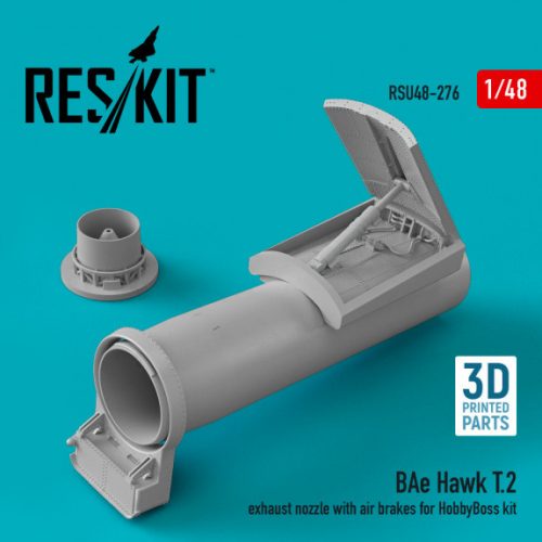 Reskit - BAe Hawk T.2 exhaust nozzle with air brakes for HobbyBoss kit (3D Printed) (1/48)