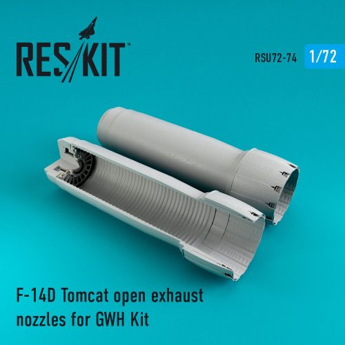 Reskit - F-14D "Tomcat" open exhaust nozzles for GWH kit (1/72)