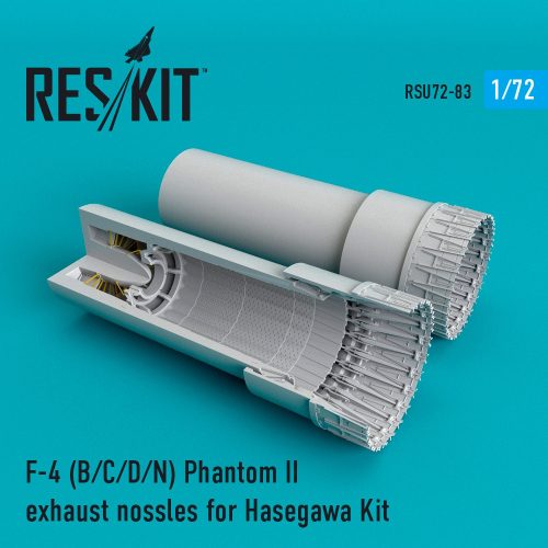 Reskit - F-4 (B,C,D,N) "Phantom II" exhaust nozzles for Hasegawa kit (1/72)