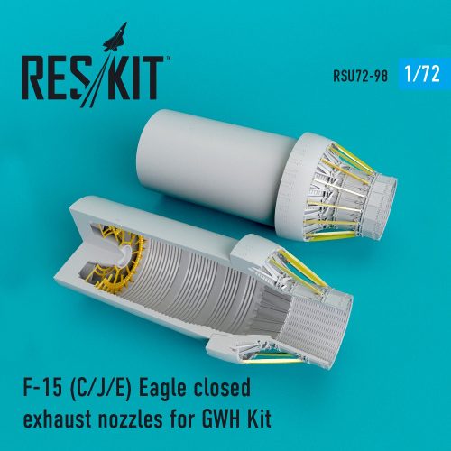 Reskit - F-15 (C,J,E) closed exhaust nozzles for GWH kit (1/72)