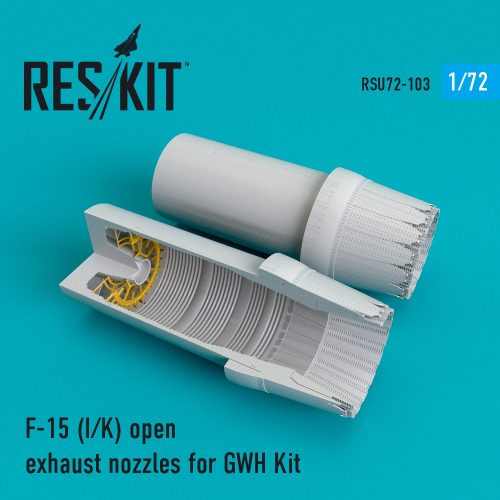 Reskit - F-15I open exhaust nozzles for GWH kit (1/72)