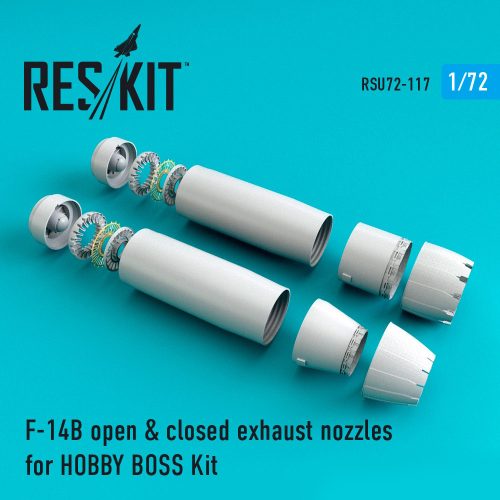 Reskit - F-14 (B,D) open & closed exhaust nozzles for HobbyBoss kit (1/72)