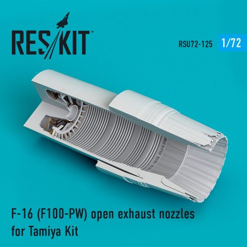 Reskit - F-16 "Fighting Falcon" (F100-PW) open exhaust nozzles for Tamiya kit (1/72)