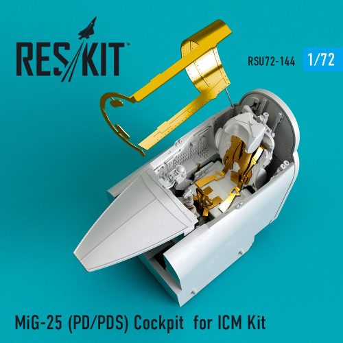 Reskit - MiG-25 (PD, PDS) Cockpit for ICM kit (1/72)