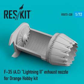 Reskit - F-35 (A,C) "Lightning II" exhaust nozzle for Orange Hobby kit (1/72)