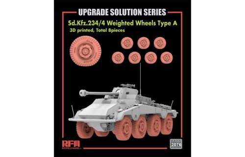 Rye Field Model - Road Wheels Type A for Sd.Kfz. 234/4 (3D printed)