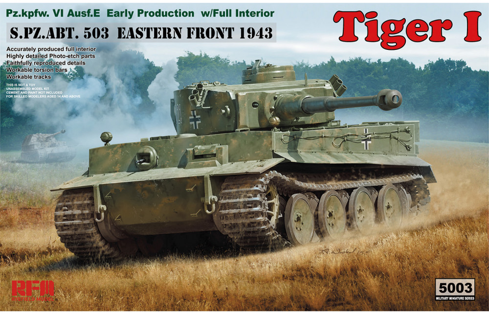 Rye Field Model Tiger I Early Production With Full Interior