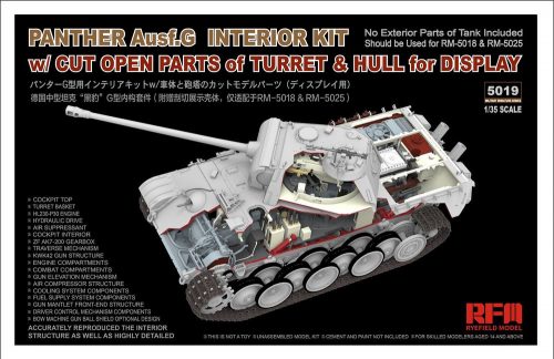 Rye Field Model - Panther Ausf.G with full interior & cut away parts