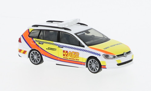 Rietze - VW Golf VII Variant, First Responder ASB Boizenburg, 1:87