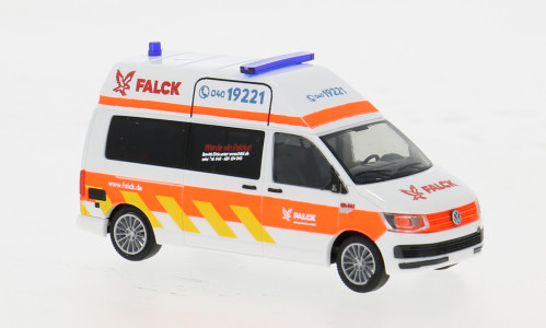 Rietze - VW T6, Falck Rettungsdienst Hamburg, 1:87